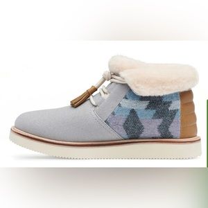 Sanuk Women’s Cozy Vibe Mid SM Southwest Boots Shoes size 8 Hemp Slipper